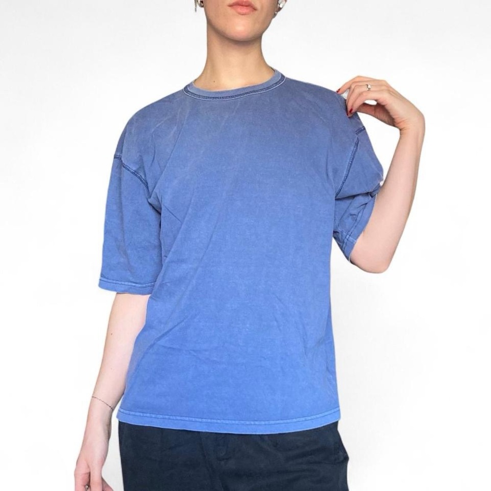 Old Navy Men's Faded Blue Short Sleeve Tee